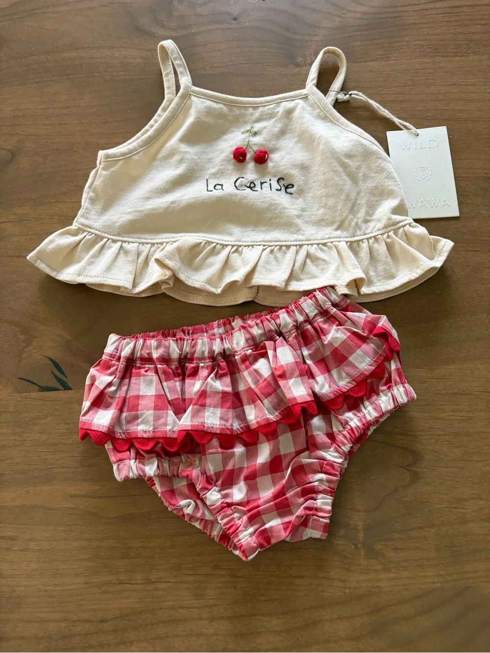 NWT $74 Wild Wawa Kids Ruffle Short Set in 
